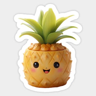 Cute Pineapple Buddy Sticker